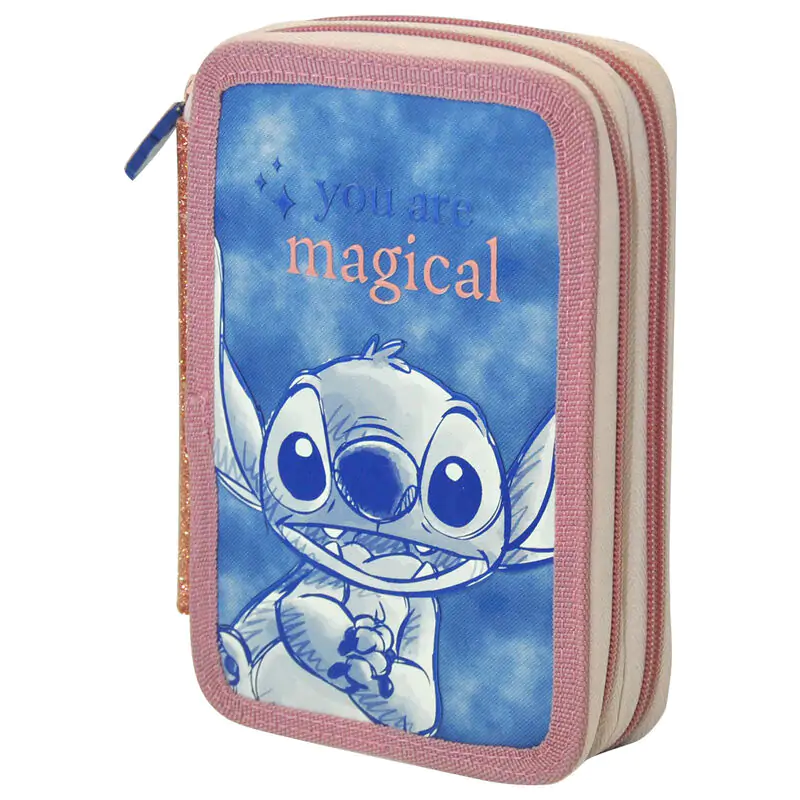 Disney Stitch etui triplu pentru creioane poza produsului