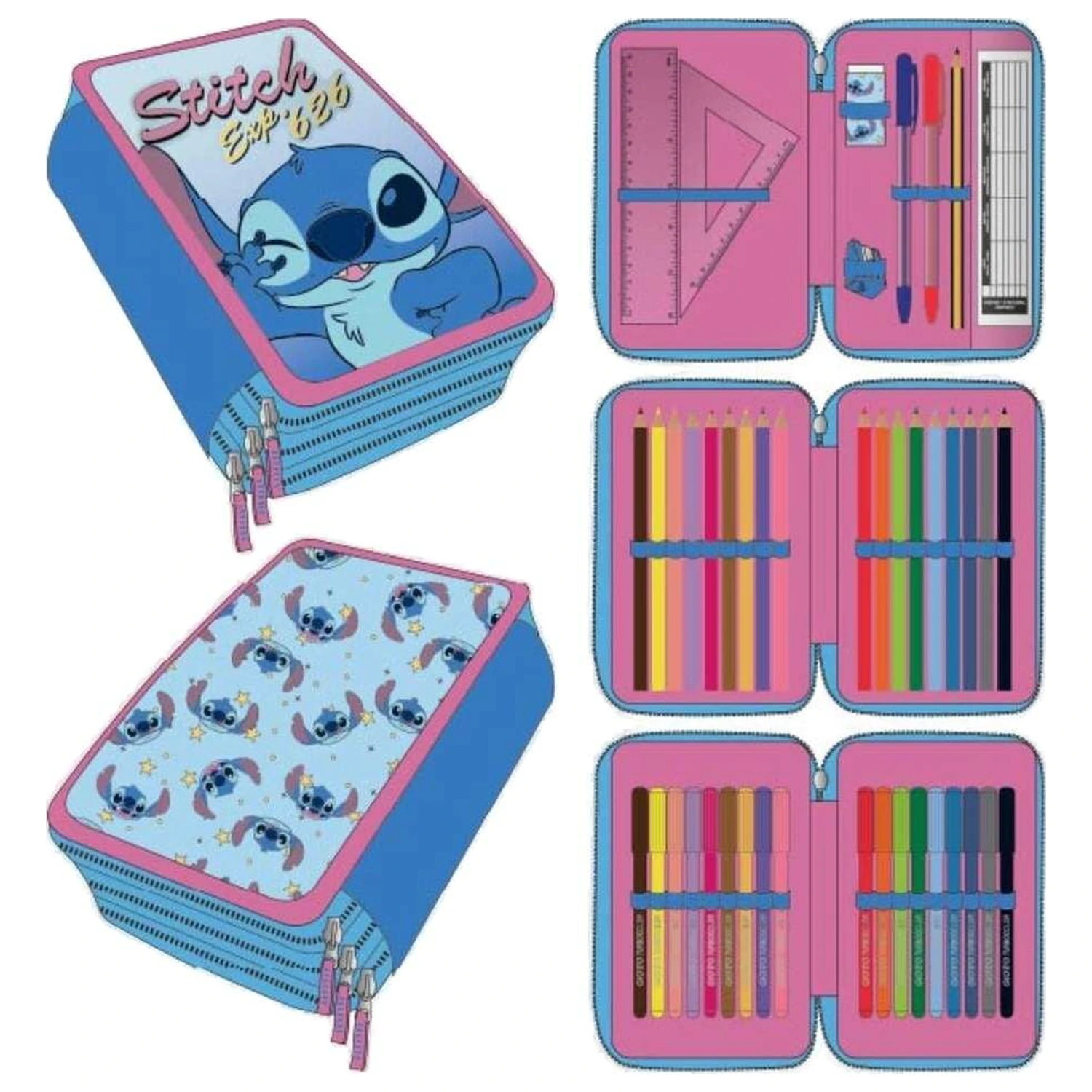 Penar triplu Disney Stitch poza produsului