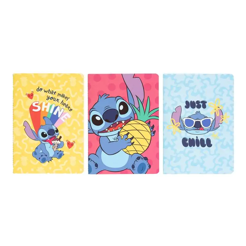 Disney Stitch Tropical pack 3 caiete A5 poza produsului