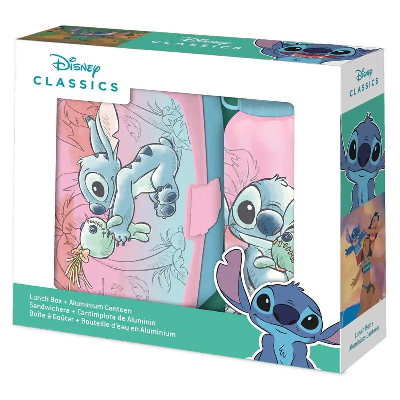 Disney Stitch cutie de prânz + sticlă din aluminiu 500ml set poza produsului