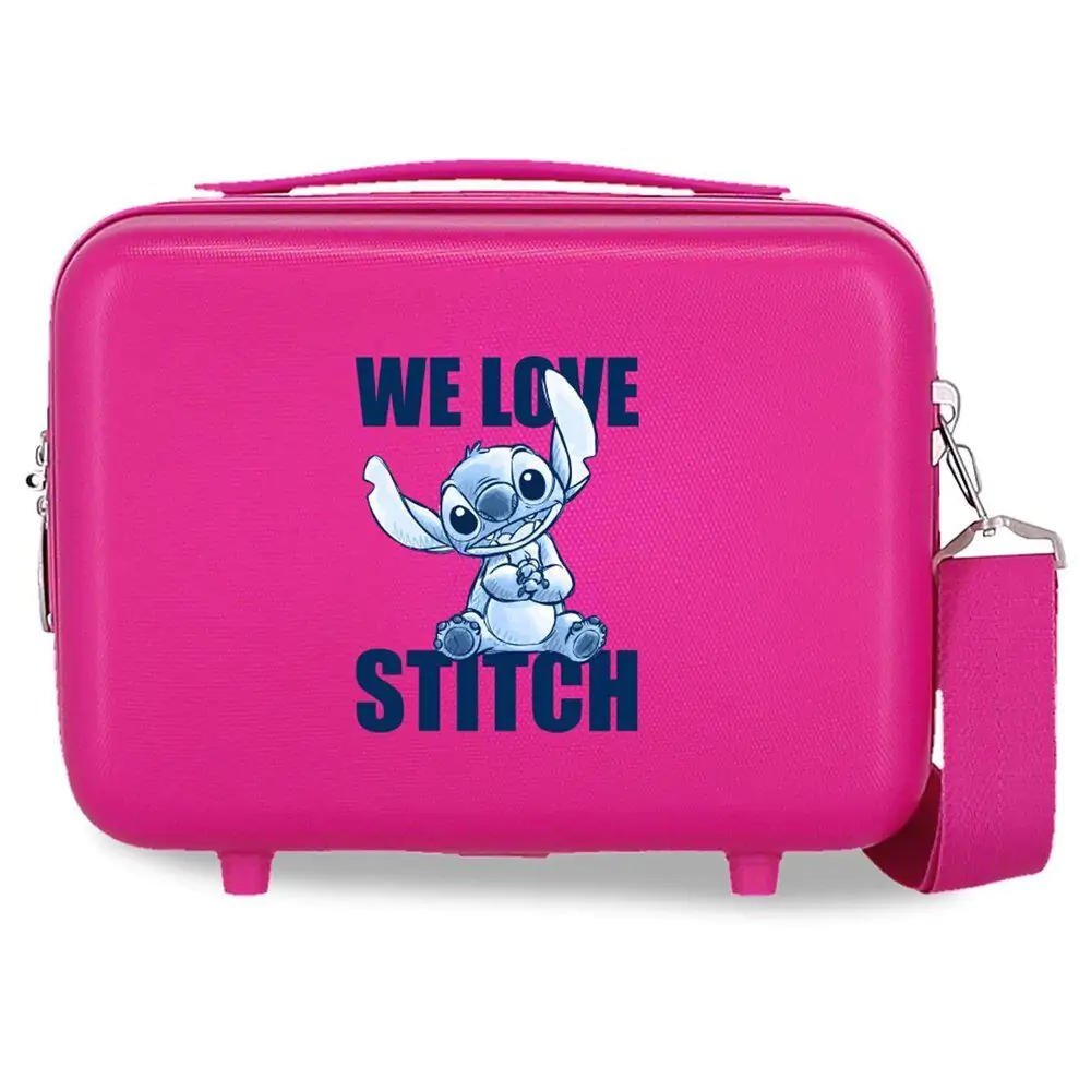 Disney Stitch We Love adaptable ABS vanity case geantă de cosmetice poza produsului