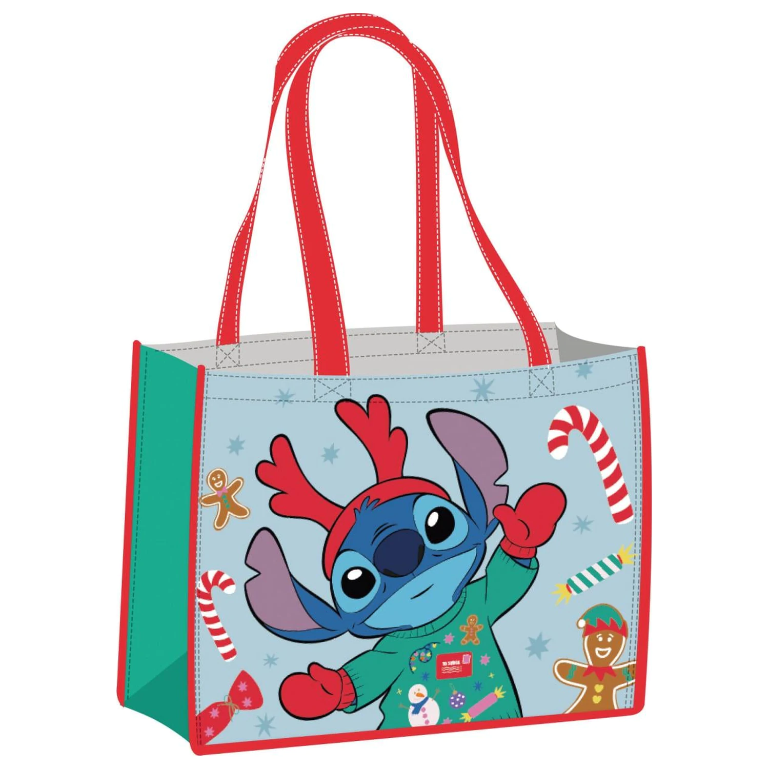 Disney Stitch "Xmas" Shopping Bag poza produsului