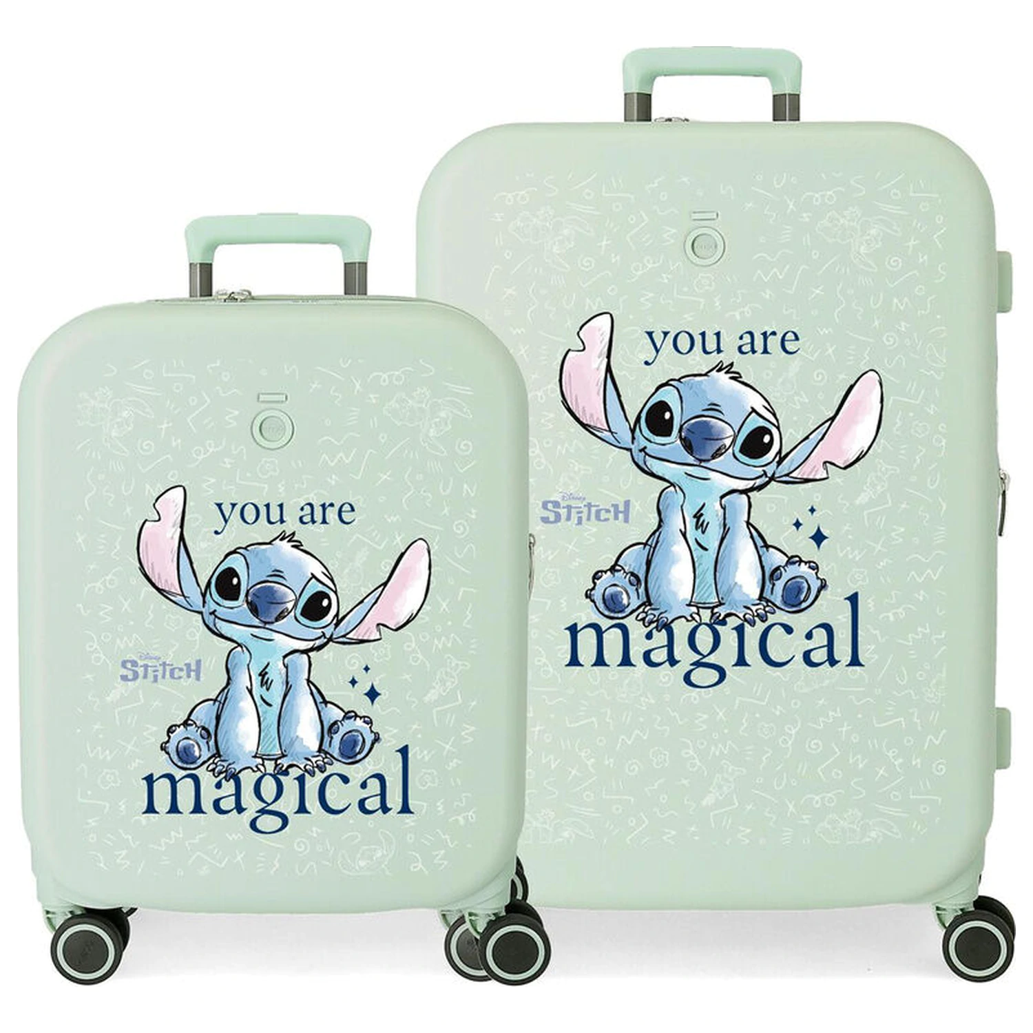 Disney Stitch You Are Magical Set 2 ABS trolley suitcases 55-70cm poza produsului