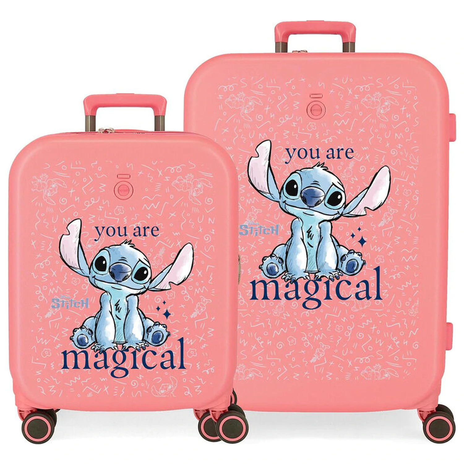 Disney Stitch You Are Magical Set 2 ABS valize trolley 55-70cm poza produsului