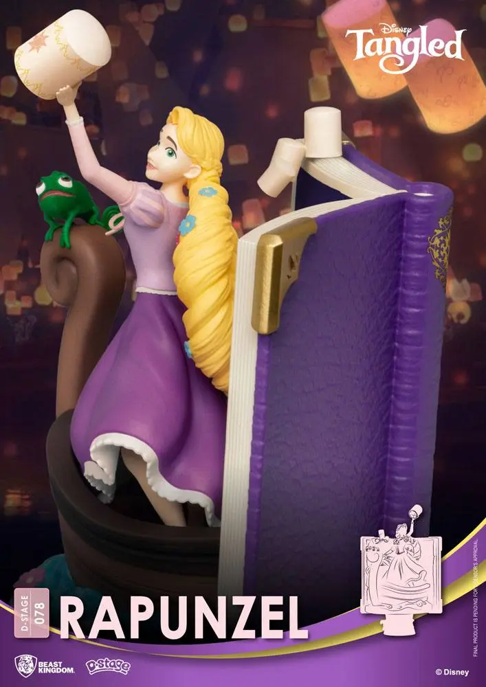 Disney Story Book Series D-Stage PVC Diorama Rapunzel 15 cm poza produsului
