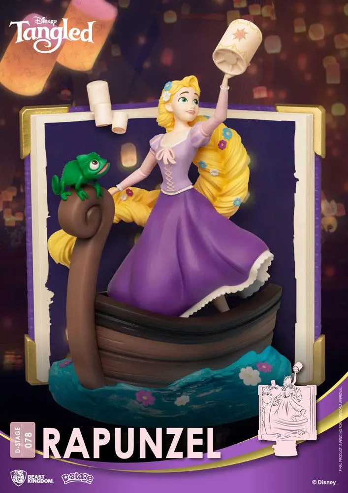 Disney Story Book Series D-Stage PVC Diorama Rapunzel 15 cm poza produsului