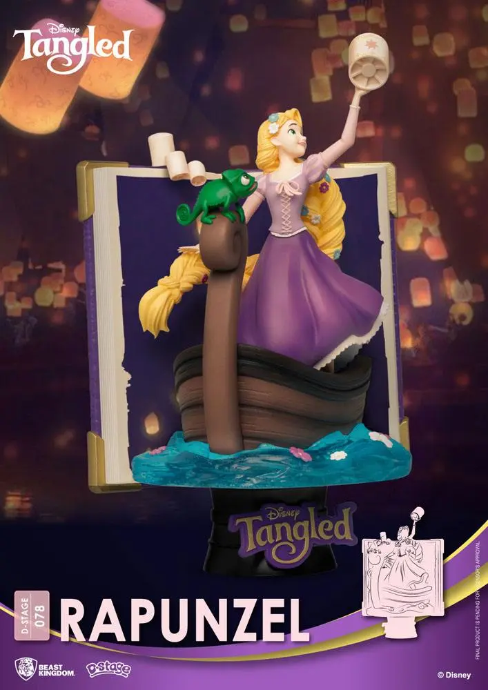Disney Story Book Series D-Stage PVC Diorama Rapunzel 15 cm poza produsului