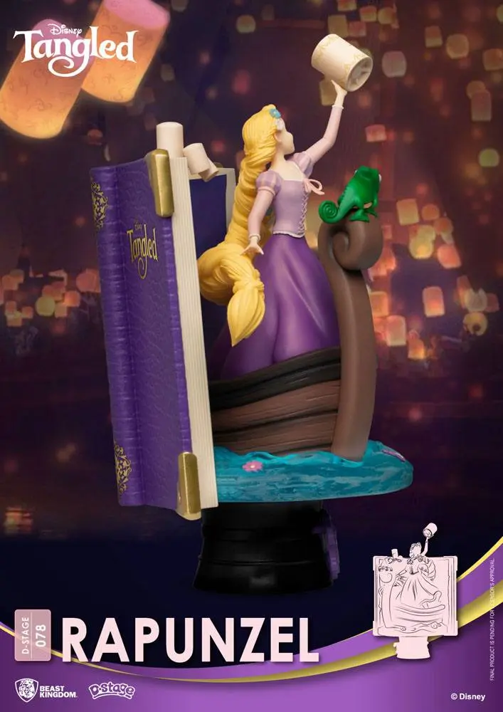 Disney Story Book Series D-Stage PVC Diorama Rapunzel 15 cm poza produsului
