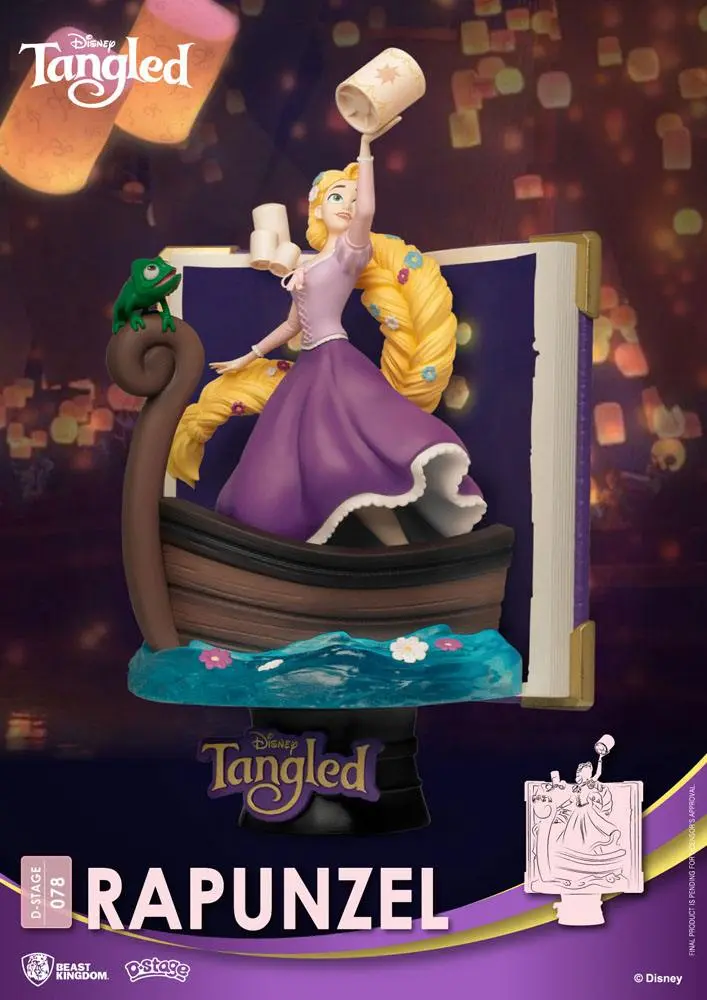 Disney Story Book Series D-Stage PVC Diorama Rapunzel 15 cm poza produsului