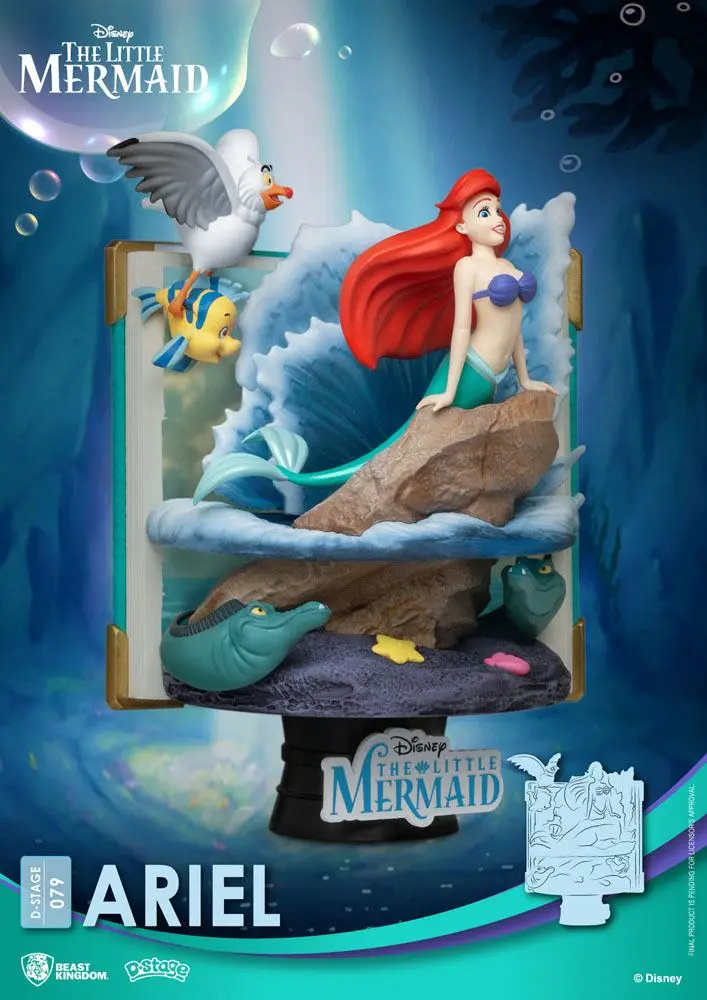 Disney Story Book Series D-Stage PVC Diorama Ariel 15 cm poza produsului