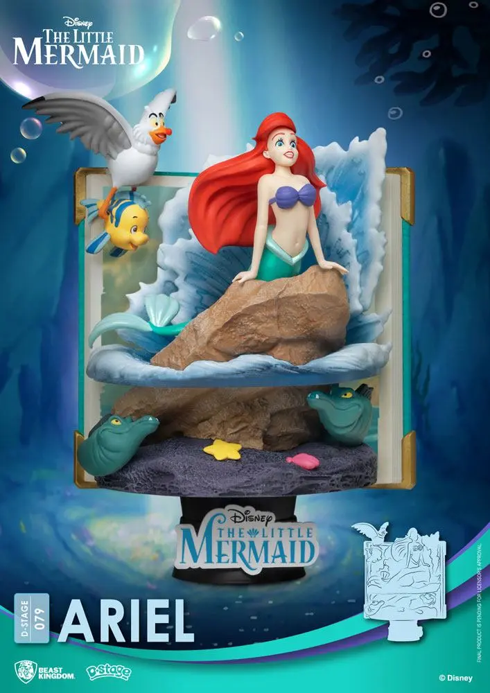 Disney Story Book Series D-Stage PVC Diorama Ariel 15 cm poza produsului
