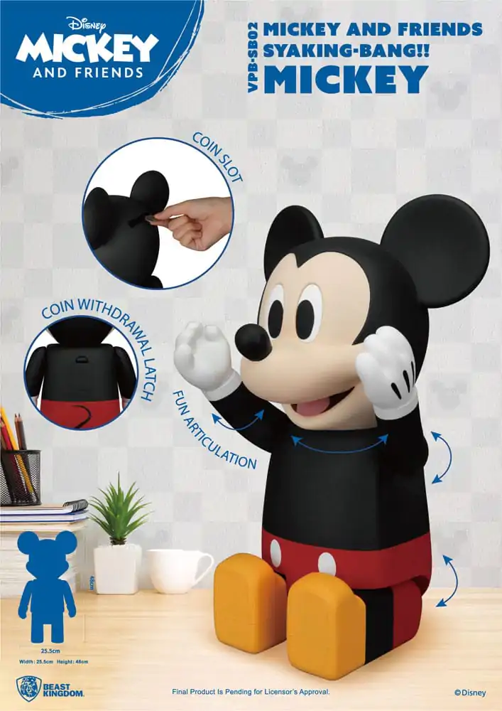 Disney Syaing Bang Vinyl Bank Pușculiță Mickey and Friends Mickey 48 cm poza produsului