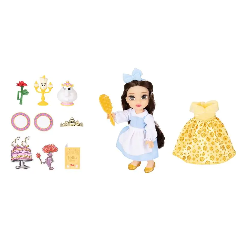 Păpușă Disney Beauty and the Beast Belle 15cm poza produsului