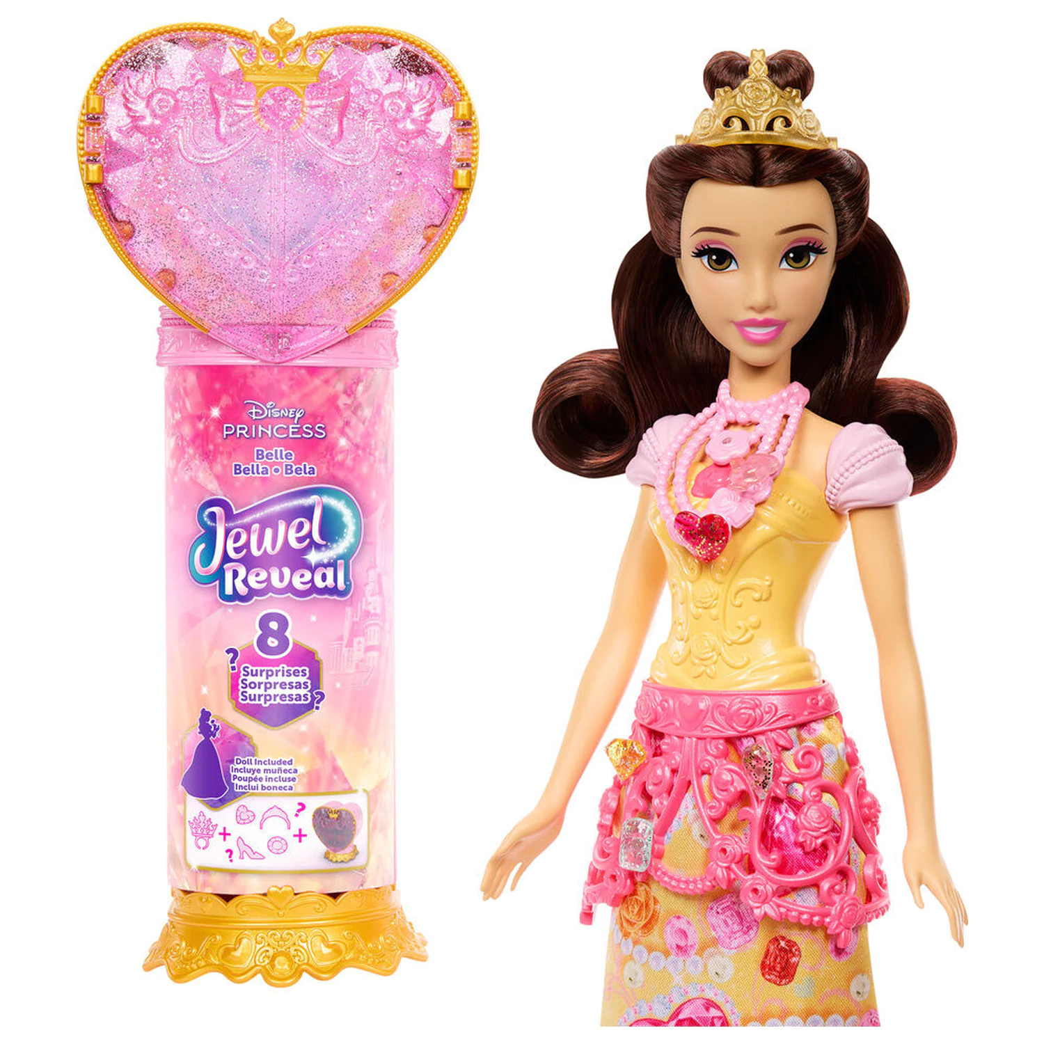 Disney Beauty and the Beast Papusa Reveal Belle poza produsului