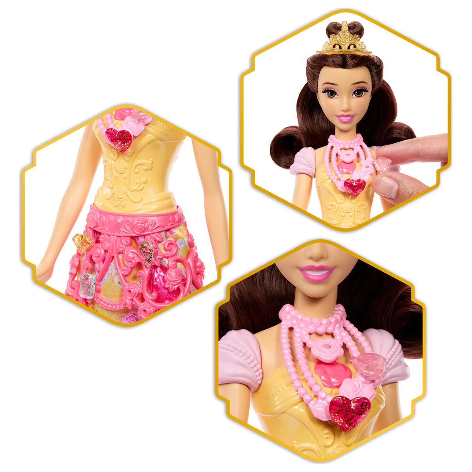 Disney Beauty and the Beast Papusa Reveal Belle poza produsului