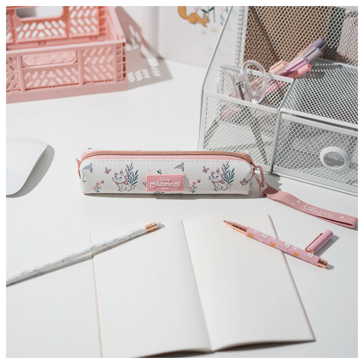 Disney The Aristocats Bonjour Marie Set penar + pix + creion poza produsului