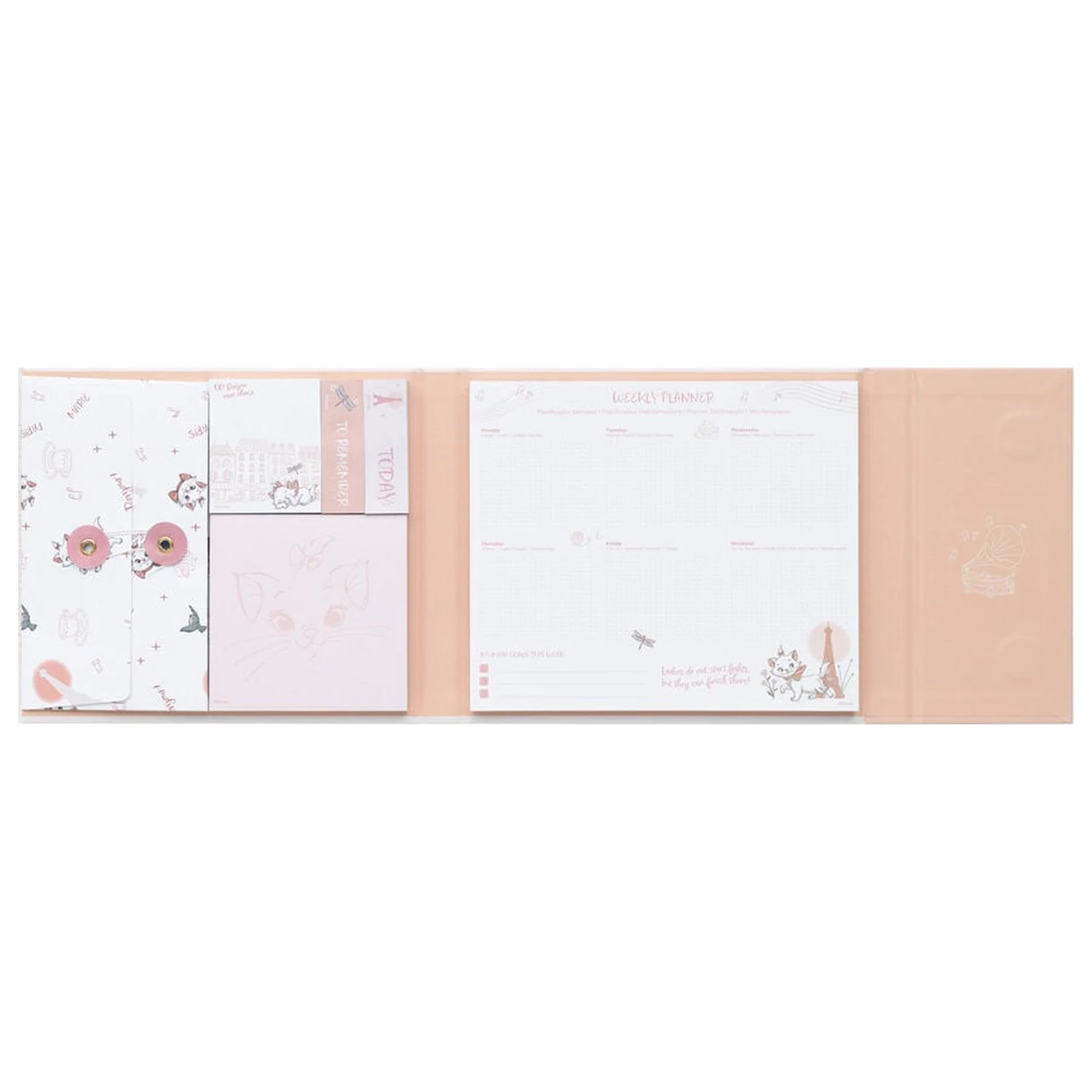 Disney The Aristocats Marie planificator săptămânal cu notite adezive poza produsului