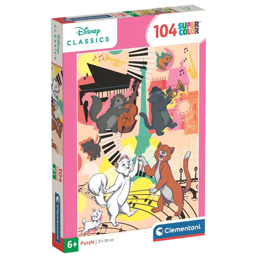 Disney The Aristocats puzzle 104 piese poza produsului