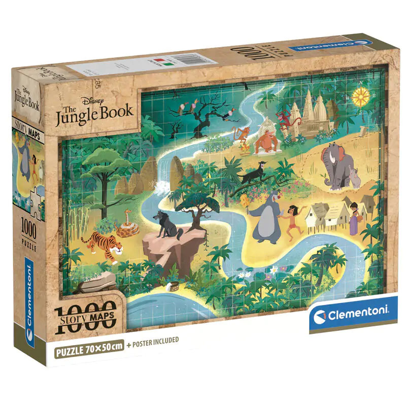 Disney The Jungle Book Map puzzle 1000 piese poza produsului