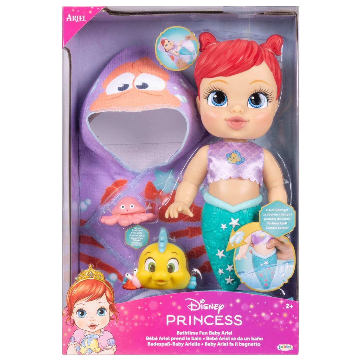 Disney The Little Mermaid Ariel papusa bebelus 30cm poza produsului