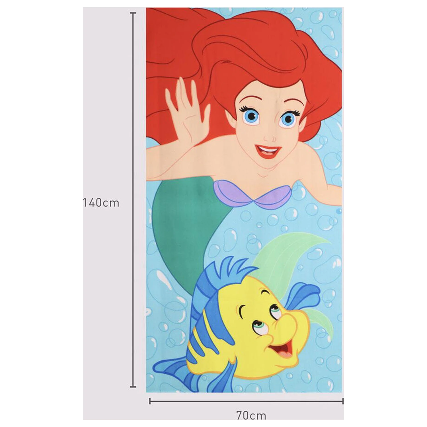 Disney The Little Mermaid Ariel prosop de plaja din microfibra poza produsului