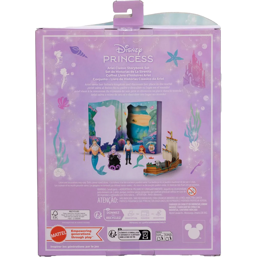Disney The Little Mermaid Set de cărți clasice de povești poza produsului