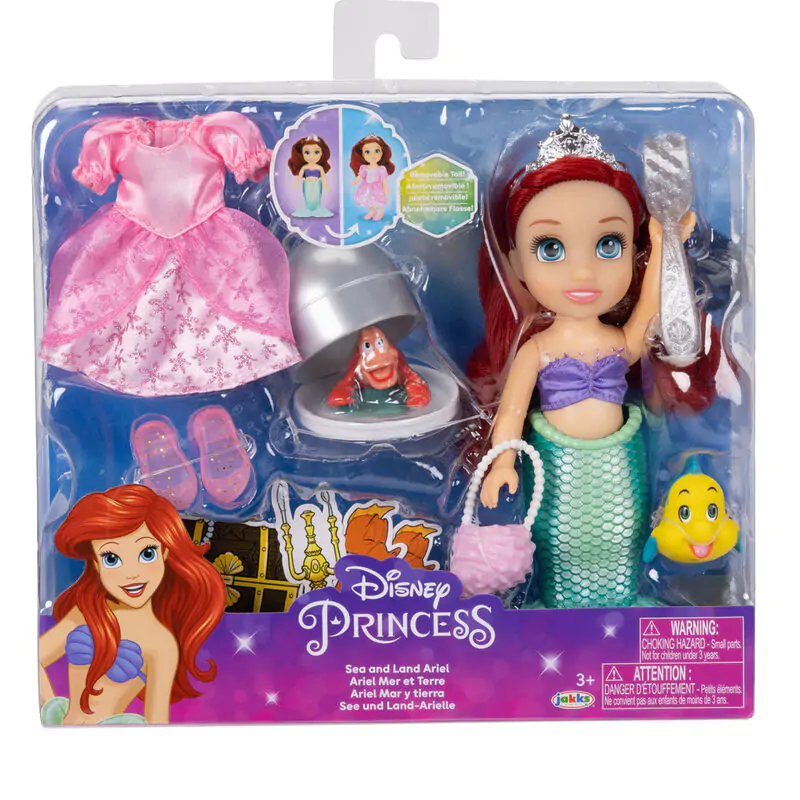 Păpușă Ariel Disney Mica Sirenă Terestră și Marină 15cm poza produsului