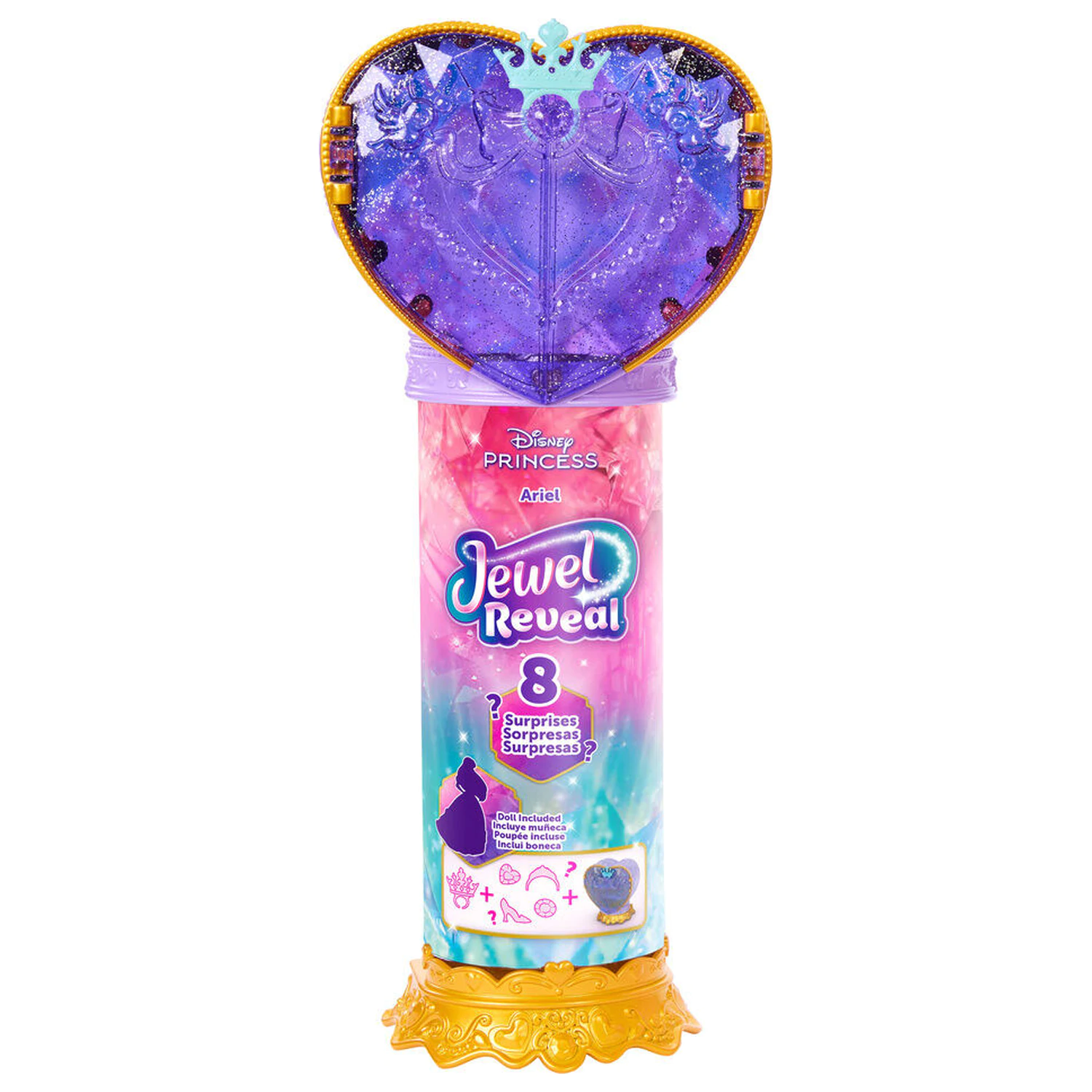 Disney The Little Mermaid Păpușă Reveal Ariel poza produsului