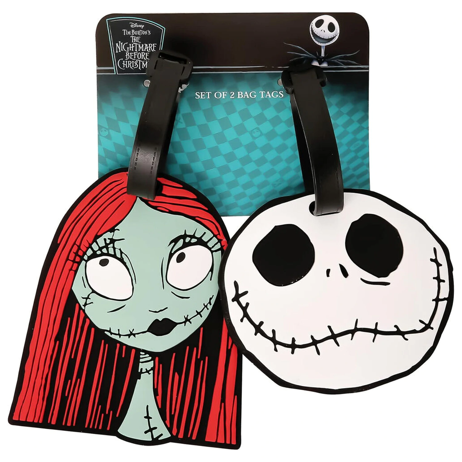 Disney The Nightmare Before Christmas set de 2 etichete de bagaje poza produsului