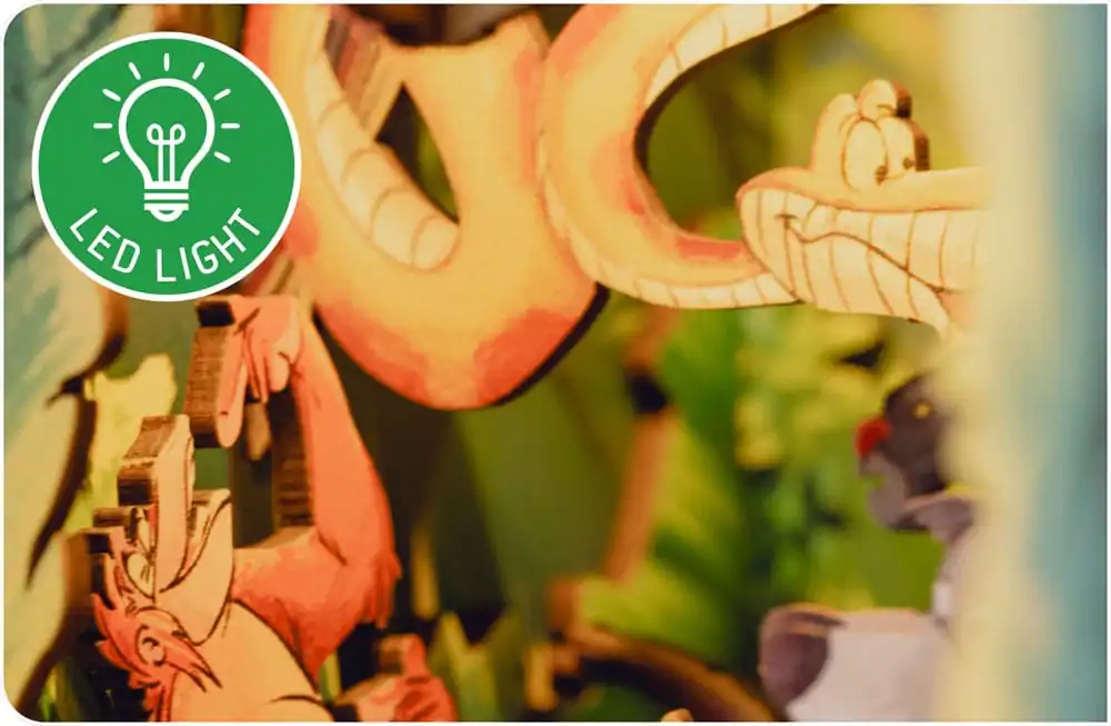 Disney Tiny Adventures Book Nook Mini Diorama Cartea Junglei 23 cm poza produsului