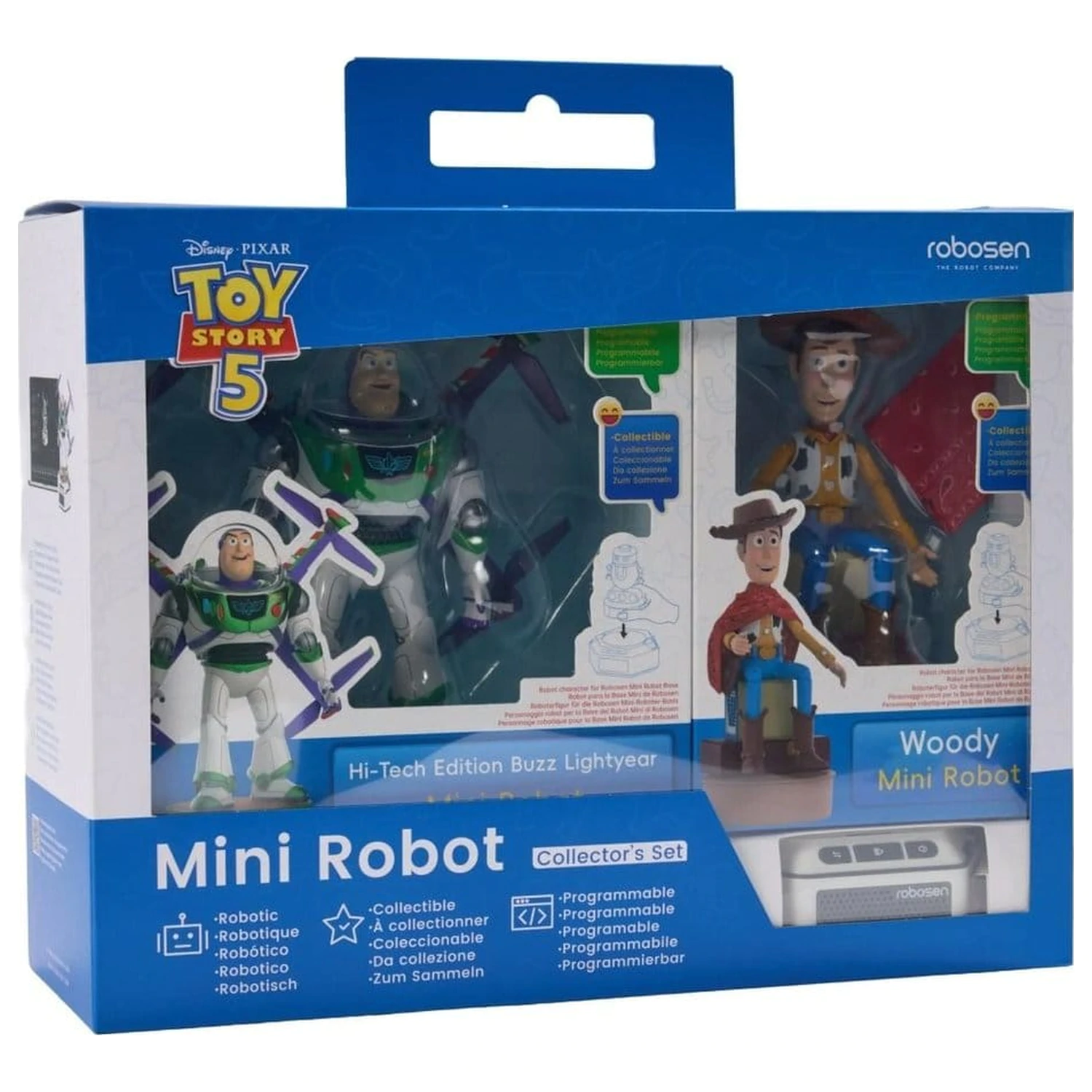 Disney Interactive Robot Toy Story 5 Set - Set de roboti interactivi Disney Toy Story 5 - Buzz Lightyear & Woody (Hi-Tech Edition) Versiune engleza poza produsului