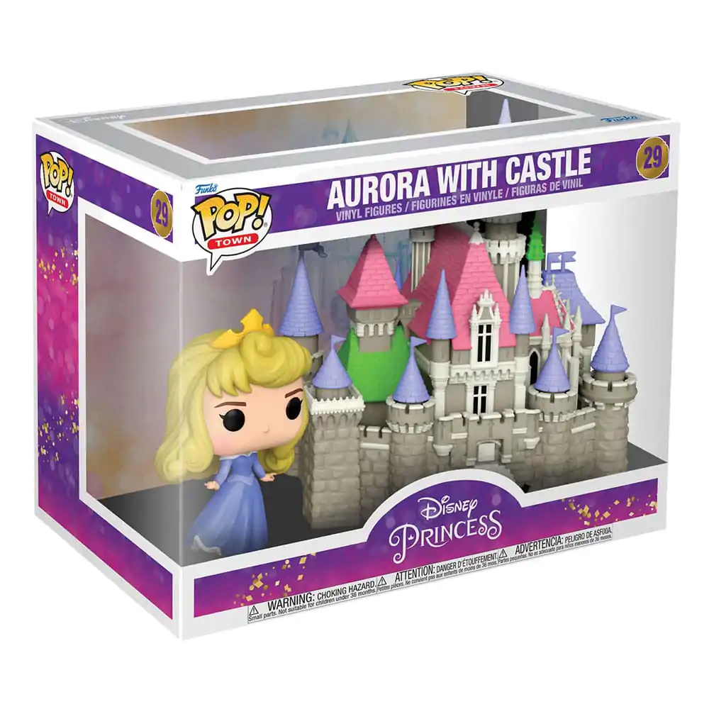 Disney: Ultimate Princess POP! Town Figurina de vinil Aurora & Castel (Frumoasa Adormită) 9 cm poza produsului