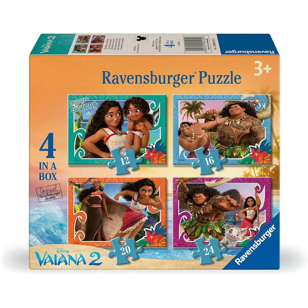 Disney Vaiana 2 puzzle 12-16-20-24 piese poza produsului