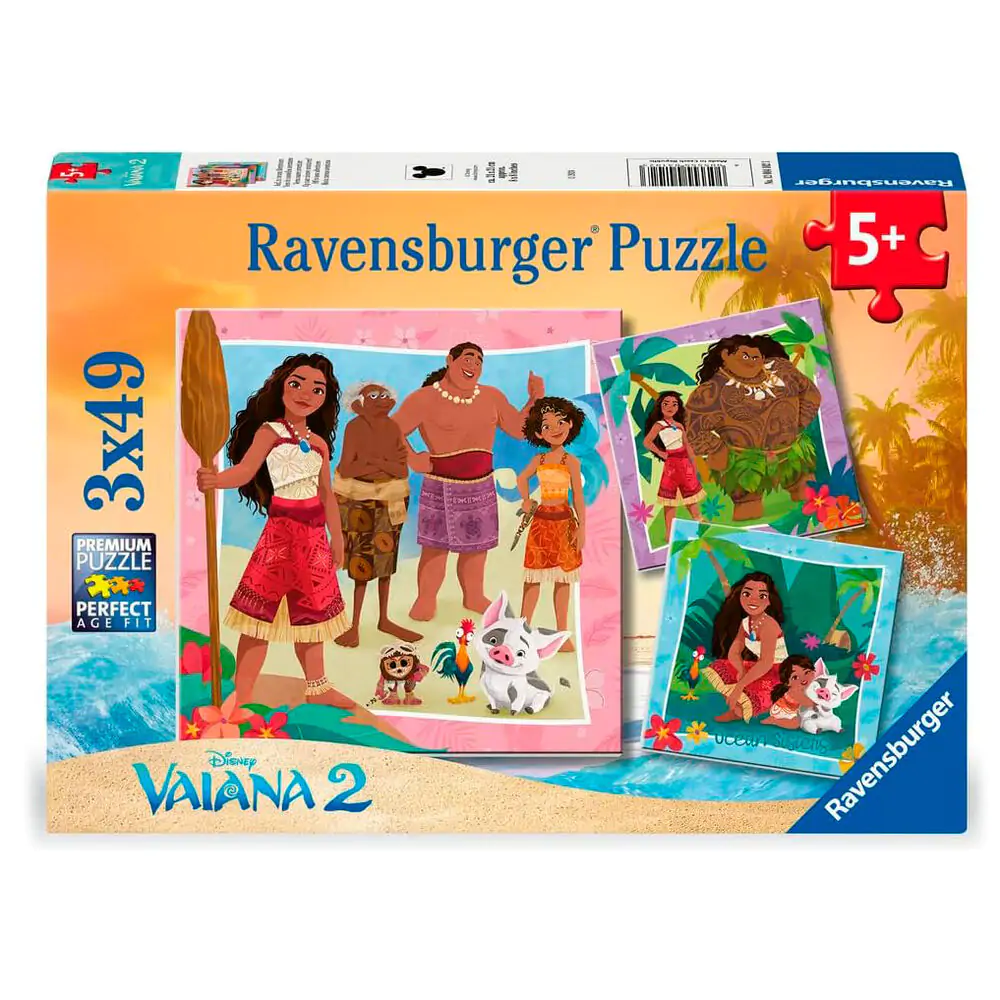 Disney Vaiana 2 puzzle 3x49 piese poza produsului