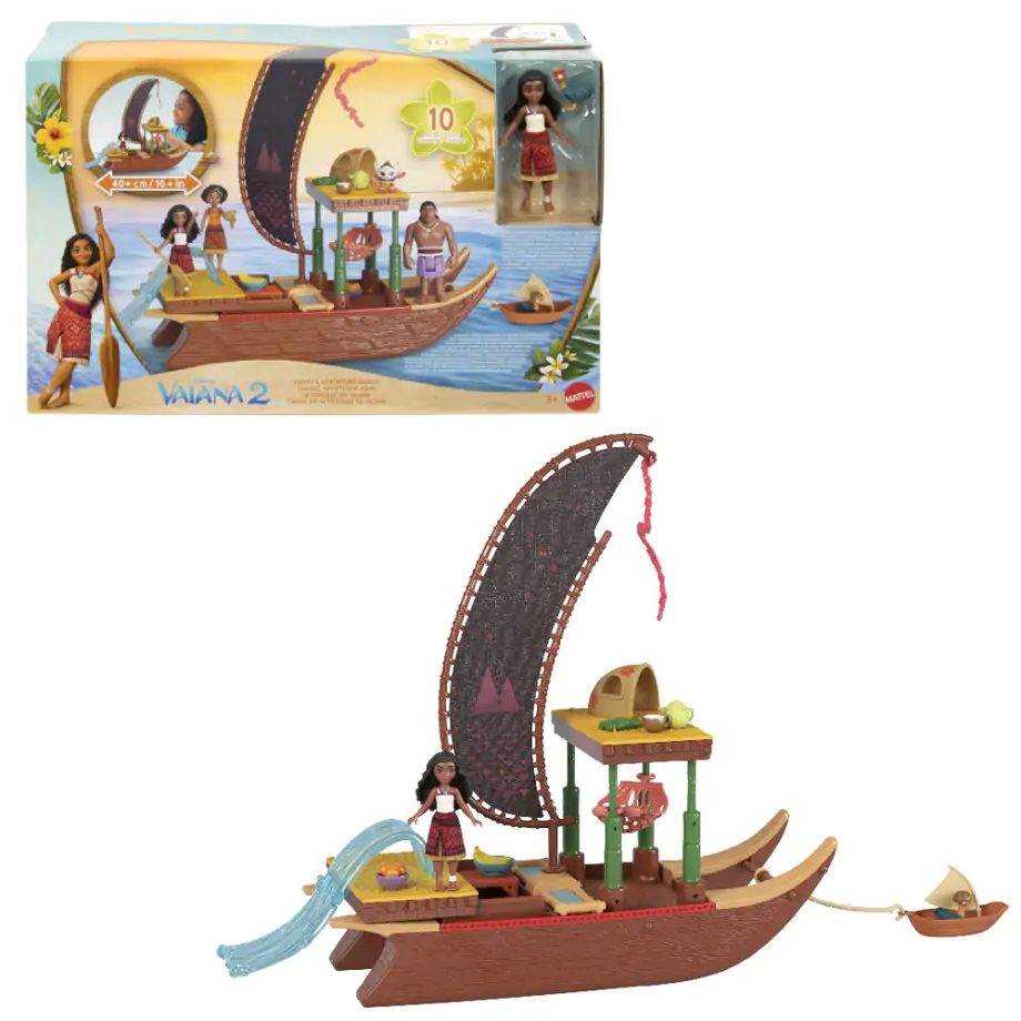 Disney Vaiana Moana 2 Canoe de aventură set de joacă poza produsului