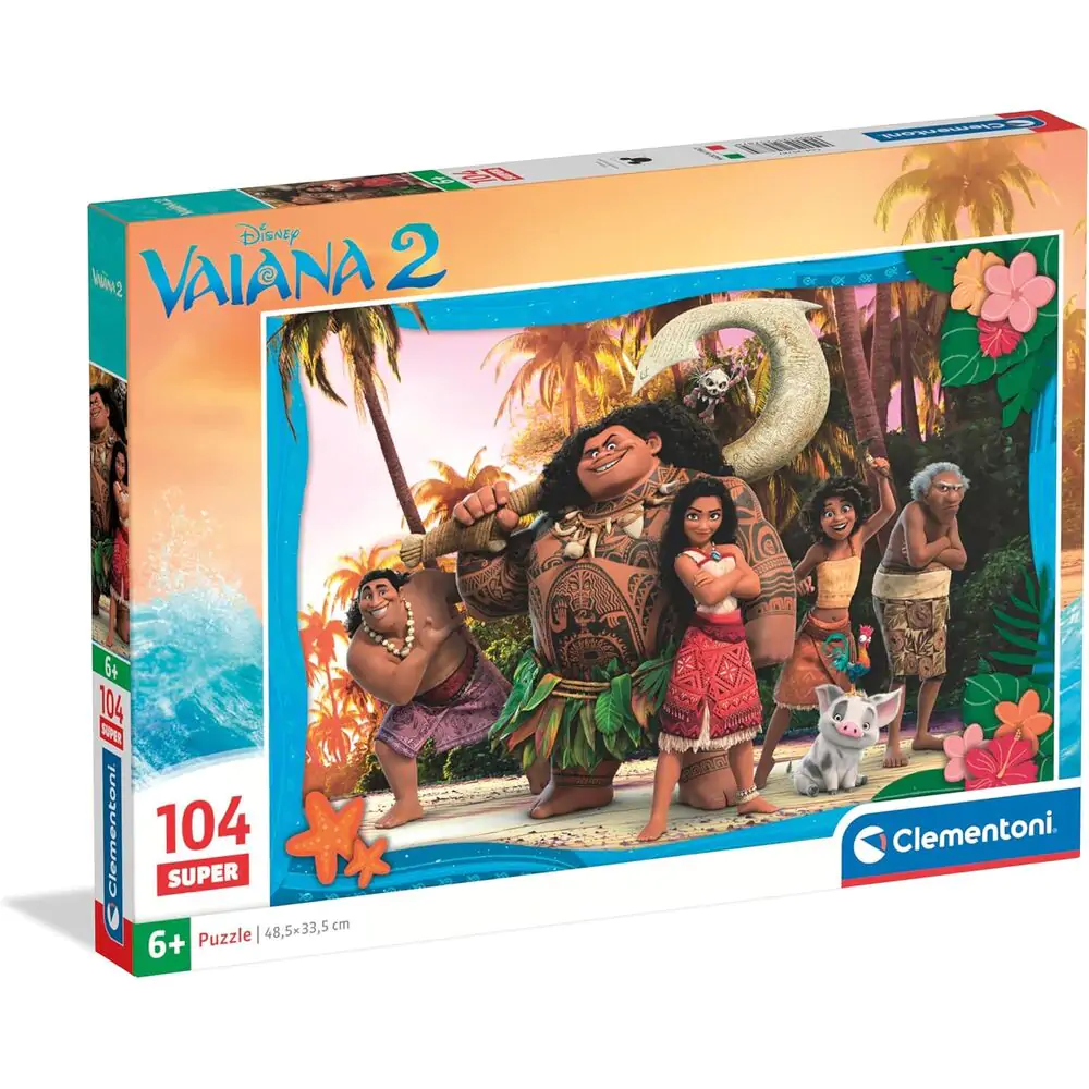 Disney Vaiana Moana 2 super puzzle 104 piese poza produsului