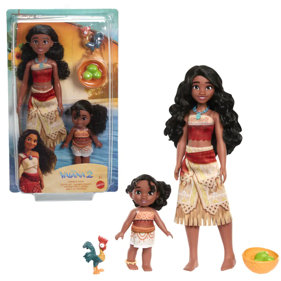 Disney Vaiana Moana 2 Vaiana & Simea blister 2 păpuși poza produsului