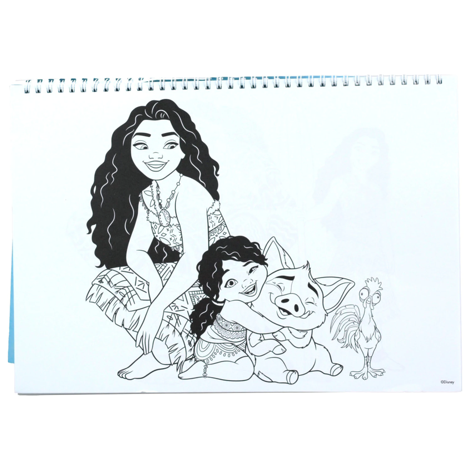Disney Moana Together Again bloc de schite spiralat A4, 40 de pagini cu autocolante poza produsului