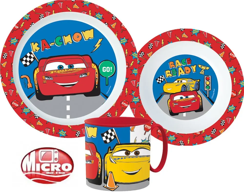 Disney Cars set de vesela, set micro plastic poza produsului