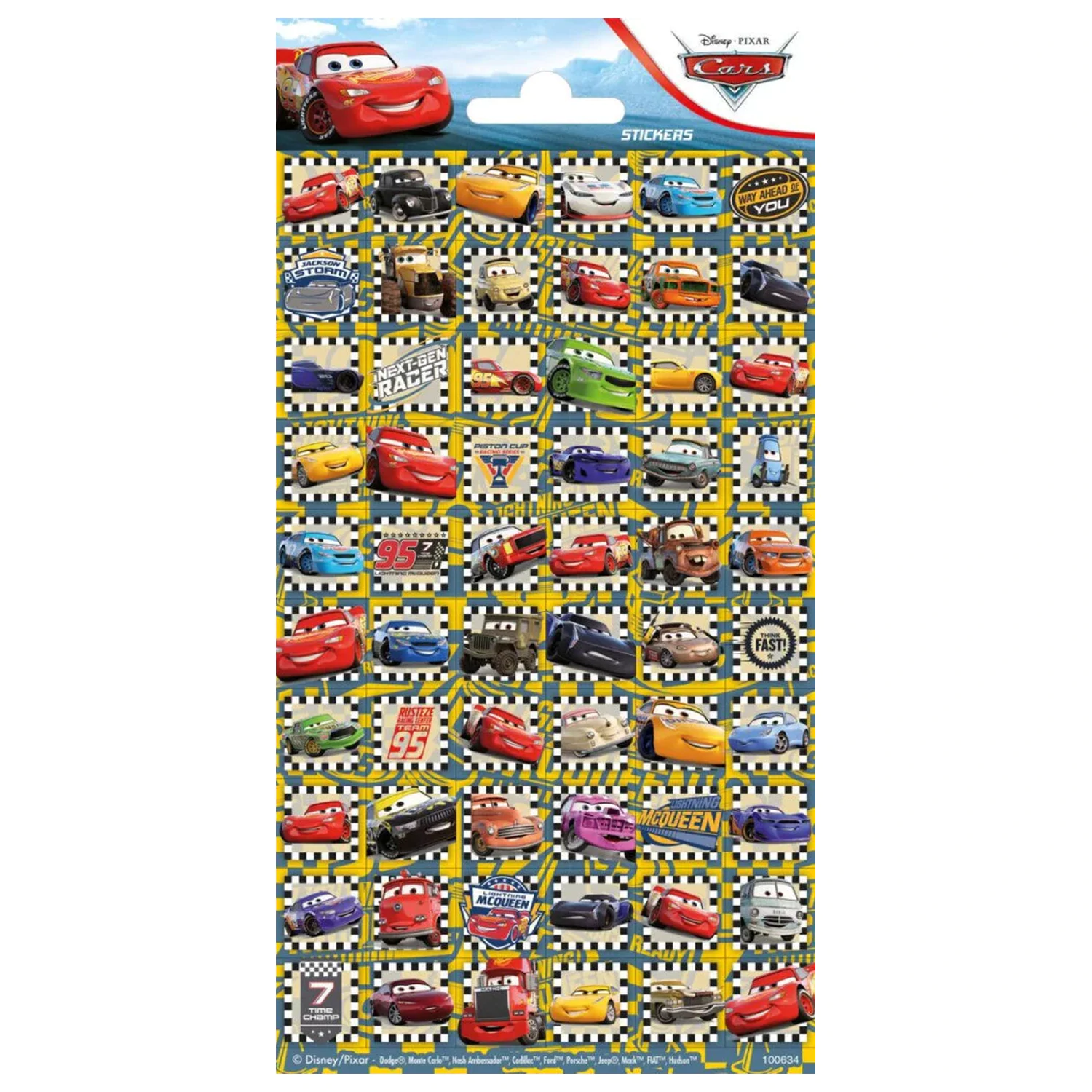 Disney Cars Fast sticker poza produsului