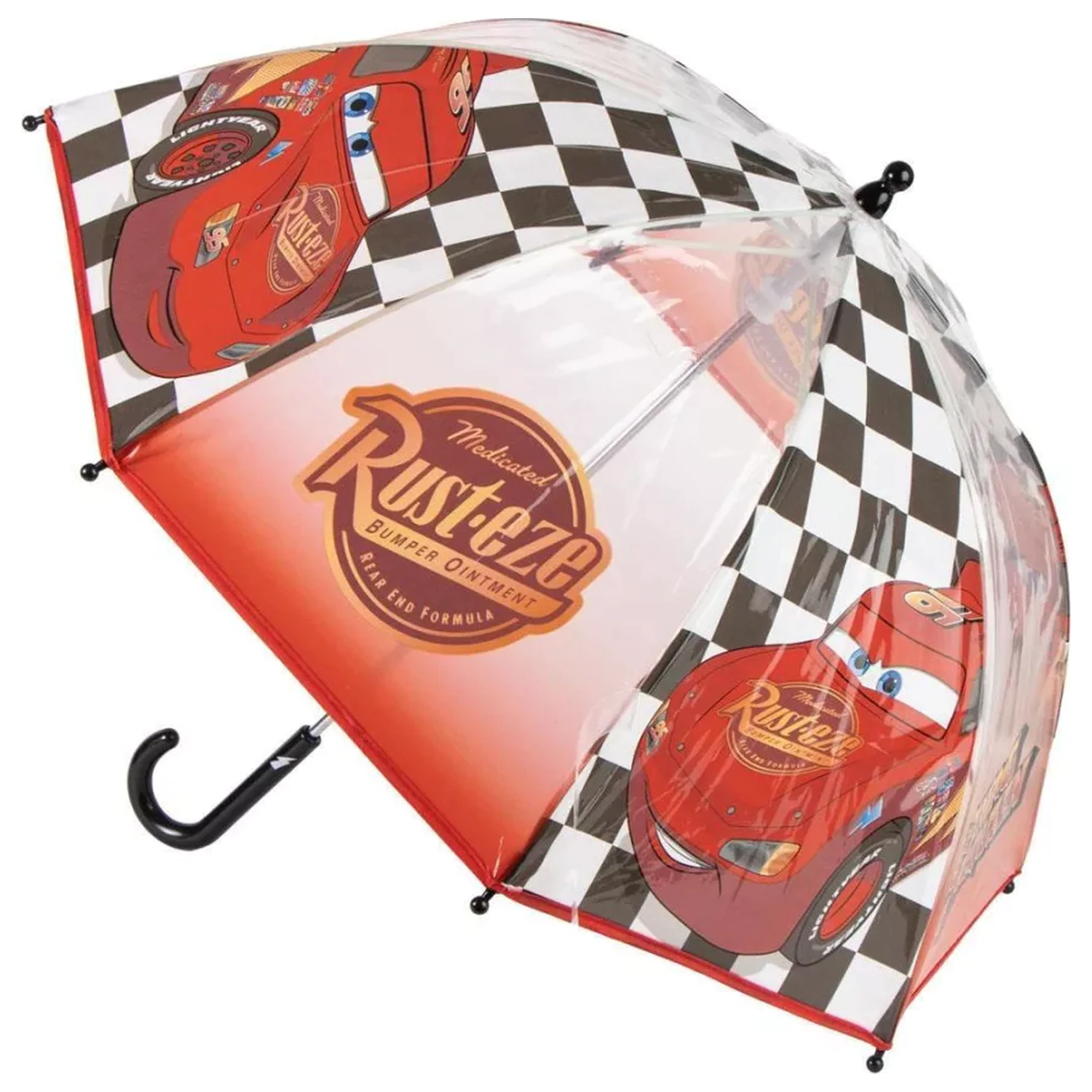 Disney Cars Flag Kids Transparent Umbrella poza produsului