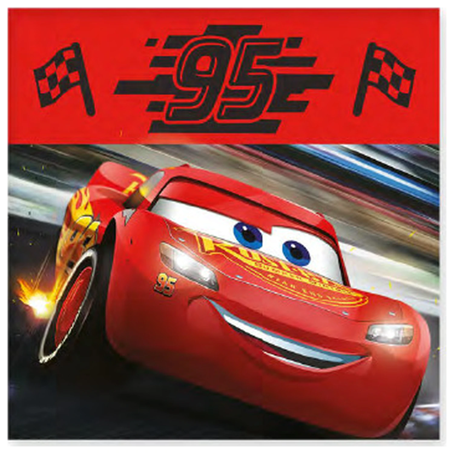 Disney Cars prosop de mana cu steag, prosop de fata, prosop poza produsului