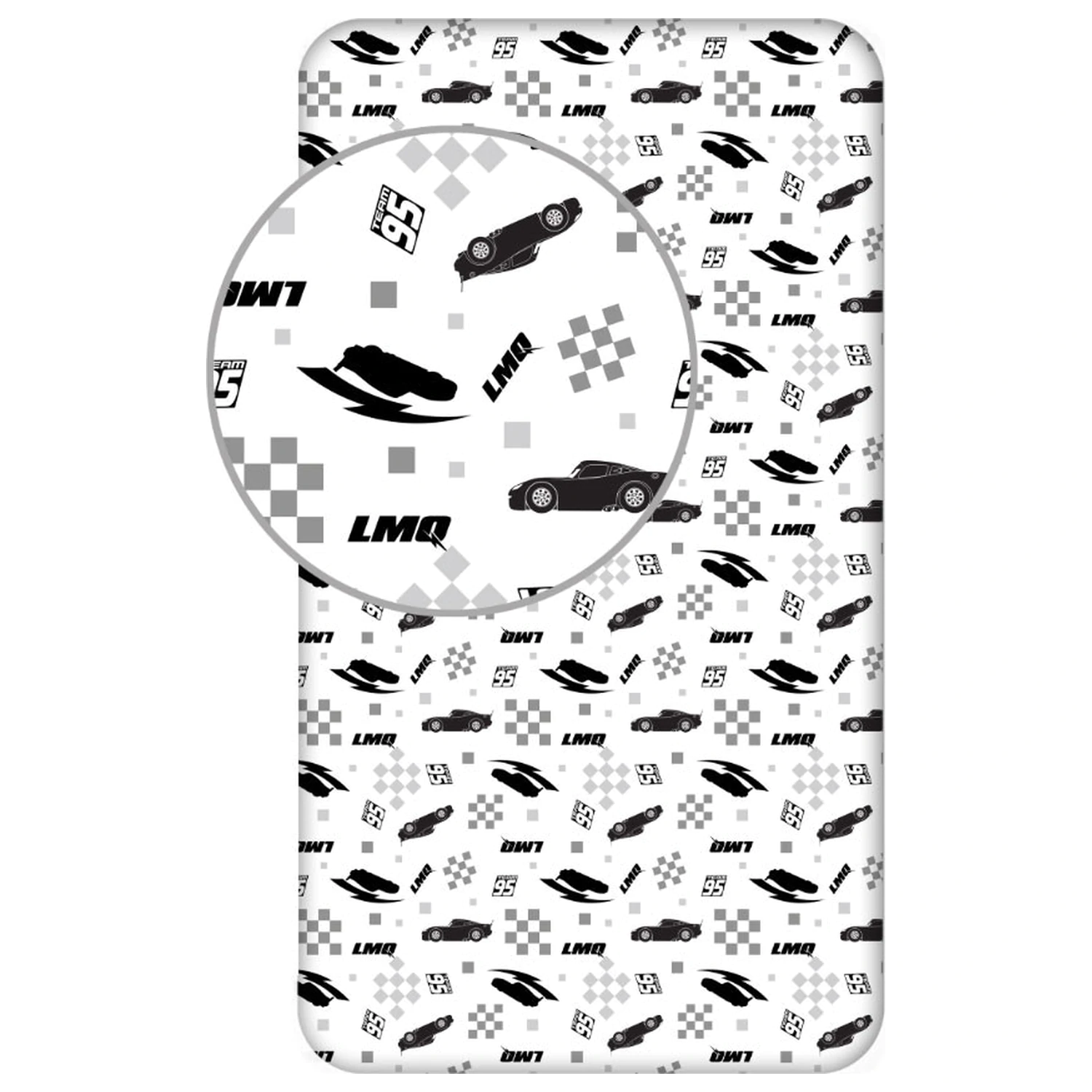 Disney Cars LMQ Cearceaf Elastic 90x200 cm poza produsului