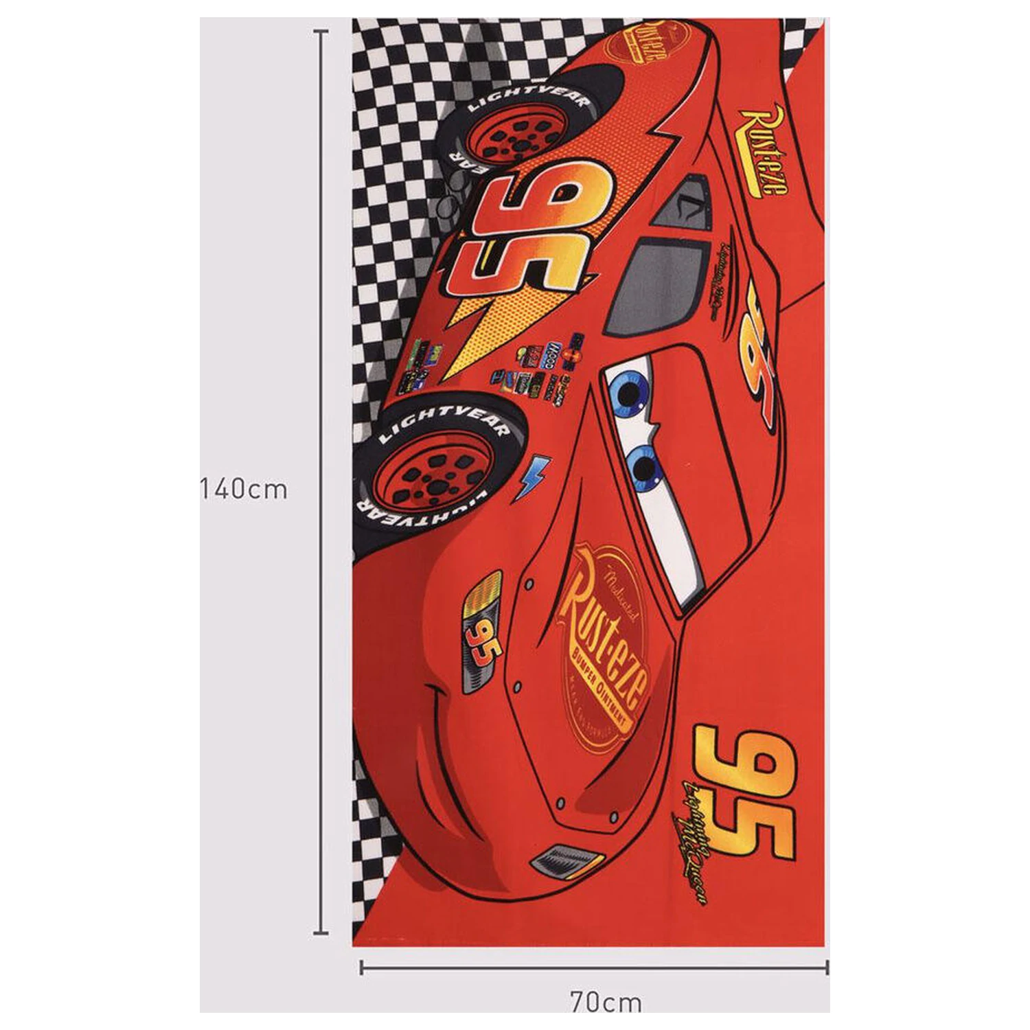 Disney Cars prosop de plaja din microfibra poza produsului