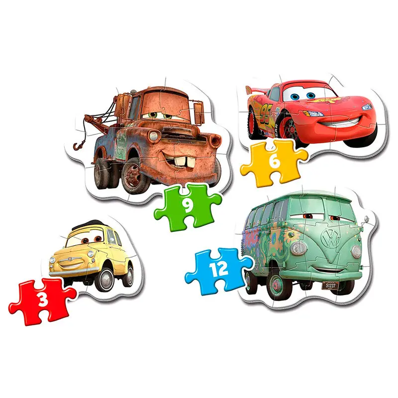 Disney Cars My First Puzzle 3-6-9-12 piese poza produsului