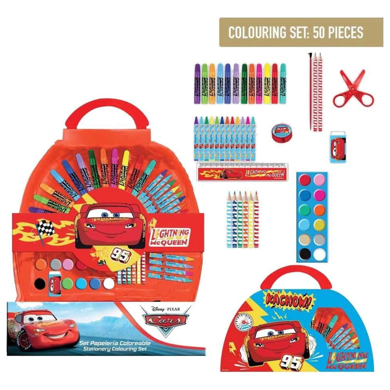 Disney Cars Pixar set papetarie 50 buc poza produsului