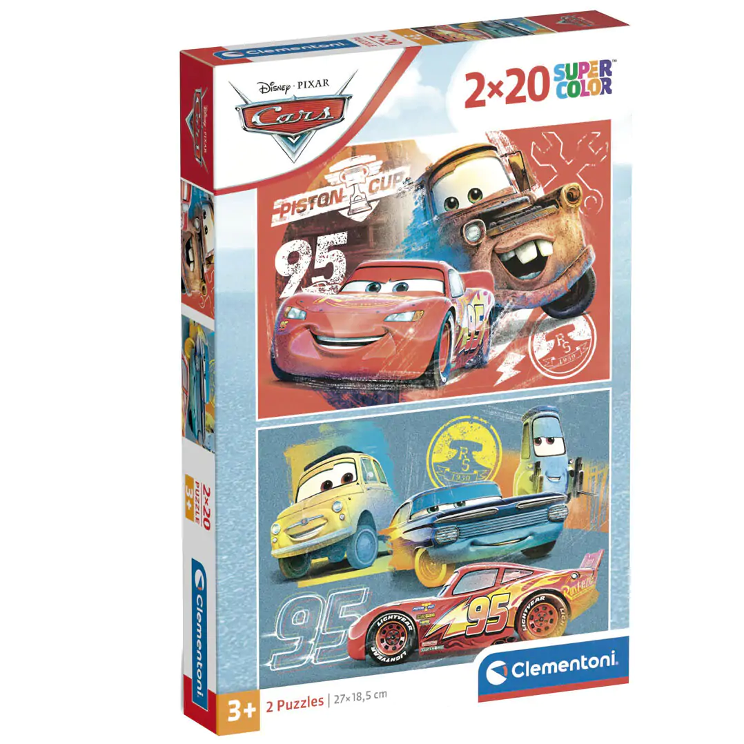 Disney Cars puzzle 2 x 20 piese poza produsului