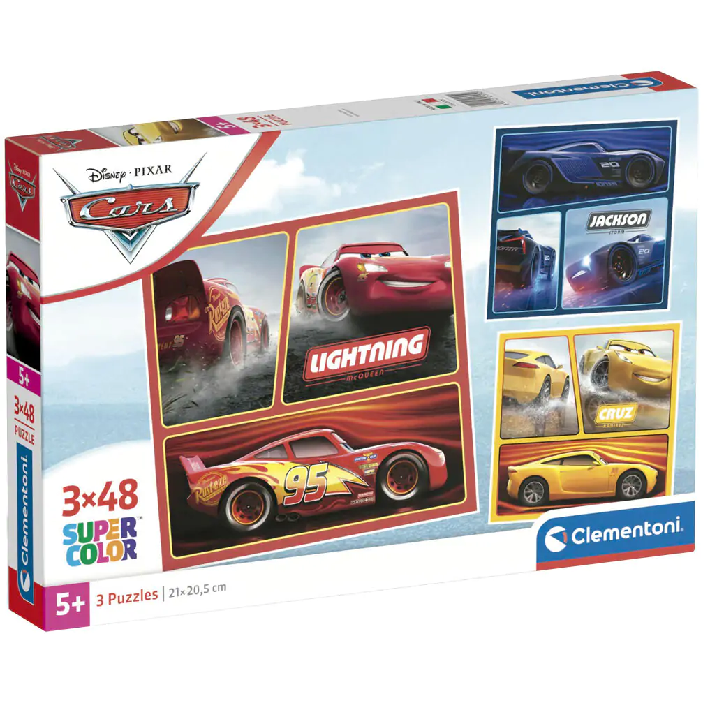 Disney Cars puzzle 3 x 48 piese poza produsului