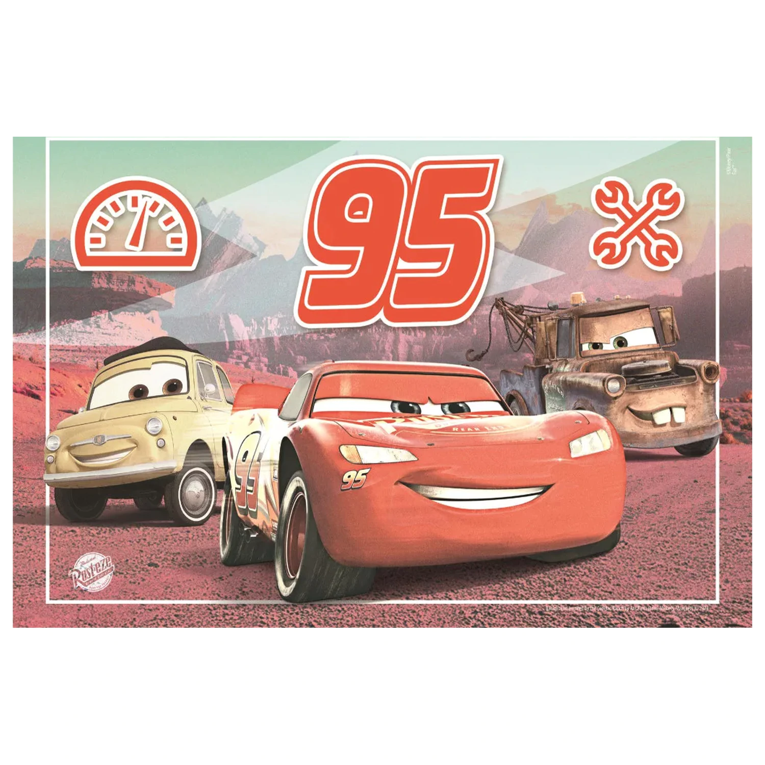 Disney Cars Racing Team puzzle cu 60 de piese poza produsului