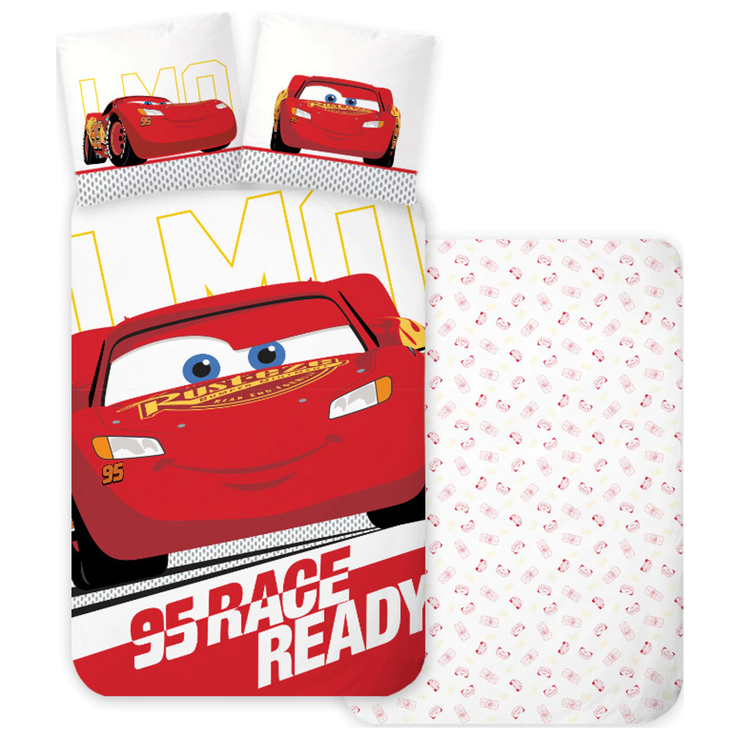 Disney Cars Ready Lenjerie de pat pentru copii, prescolari Husa de pilota poza produsului